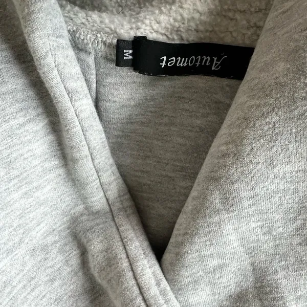 Automet Light Gray Hoodie Size M - Image 5