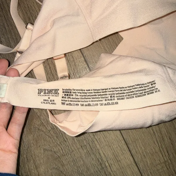 PINK Victoria's Secret Light Pink Bralette - Image 3