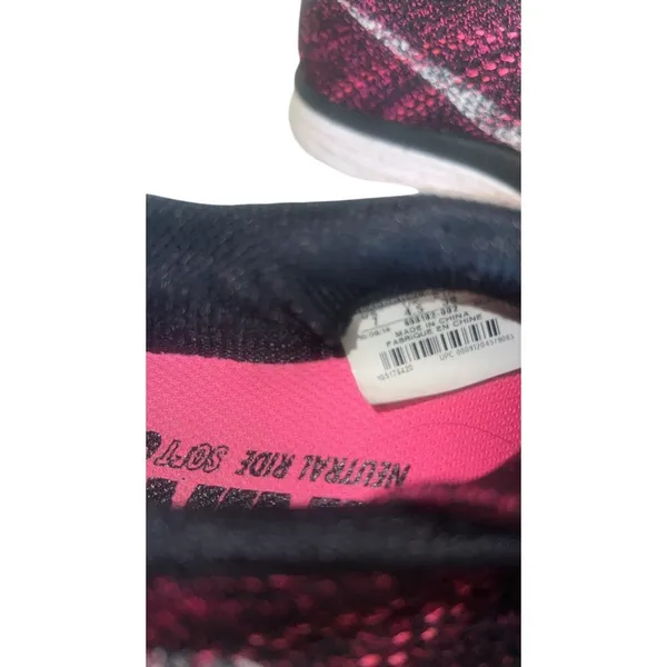 Nike Lunarlon Running Shoes Women's Sneakers Athletic‎ Pink Black Size 7 - Image 8