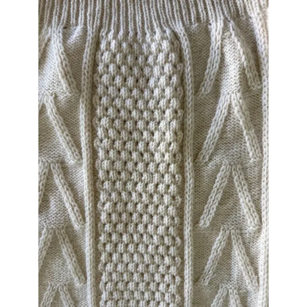 Cladyknit Donegal Irish Fisherman Cable Knit 100% Pure Wool Sweater Vintage 80s - Image 3
