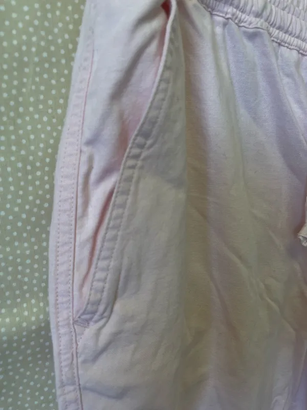 Jones New York Women’s Vintage Light Pink 100% Cotton Pants Size Large - Image 6