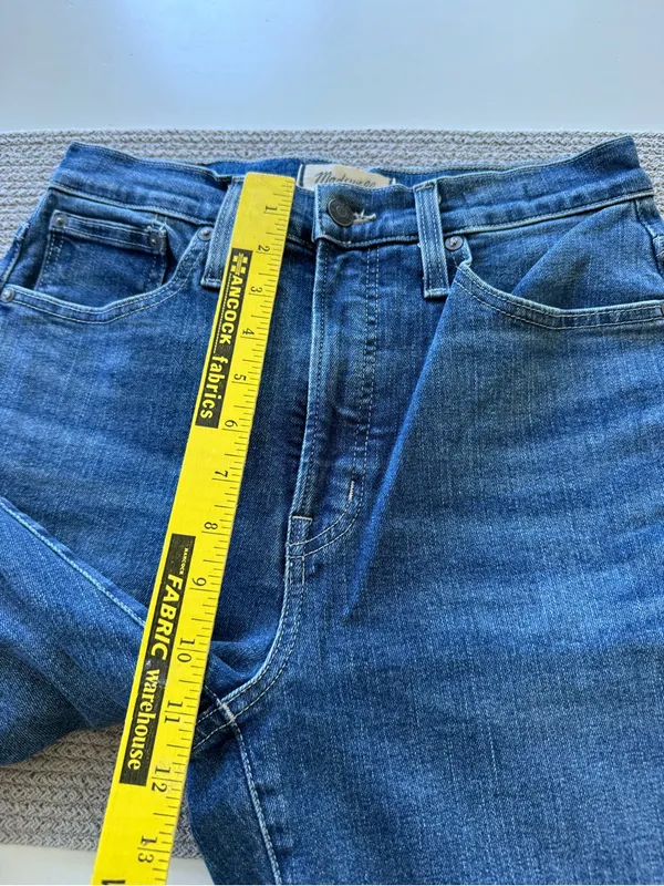 Madewell The Perfect Vintage Flare Jean in Dark Wash Denim Sz 27 - Image 10