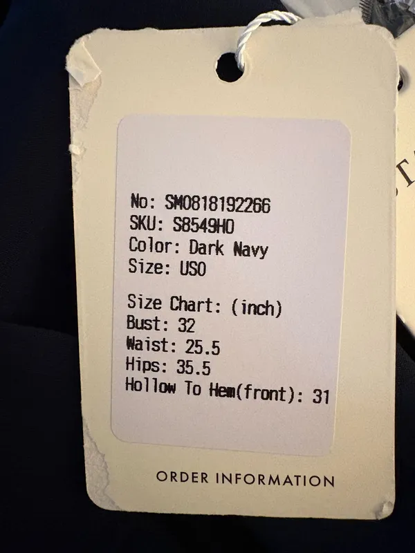 Brand new org $150 with tags navy homecoming/cocktail dress - Image 4