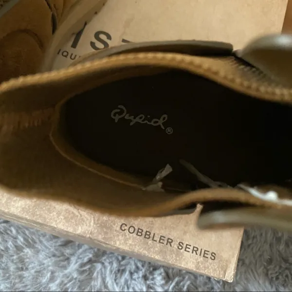 Qupid Tan Faux Suede Boots - Image 7