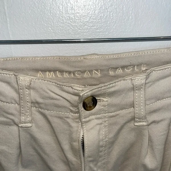 American Eagle Khaki Super Stretch Pants Extra Long - Image 2