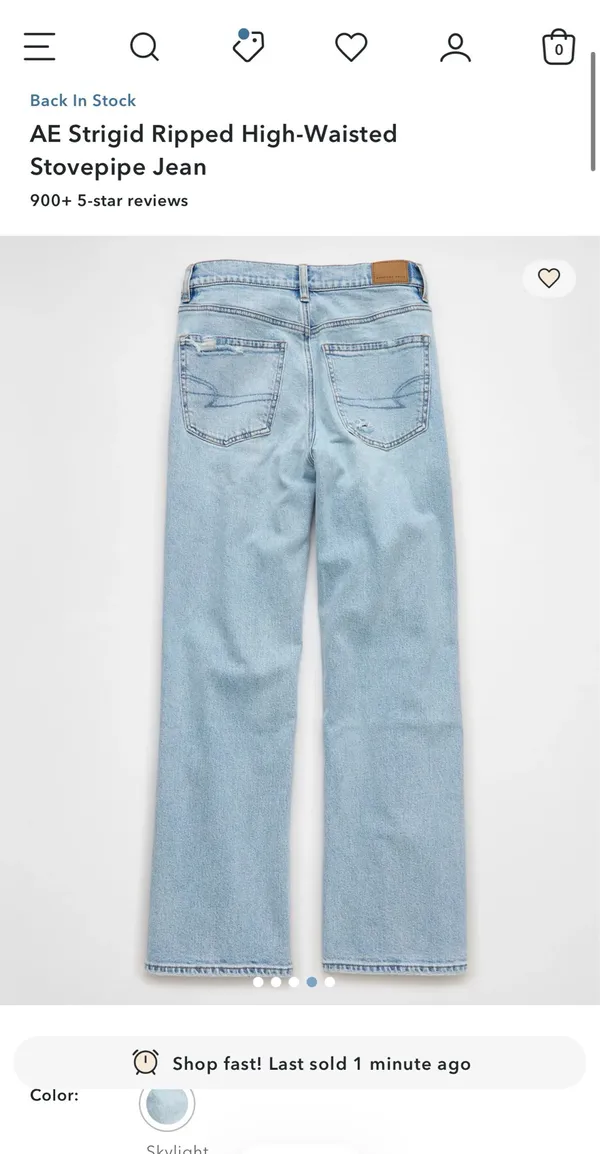 American Eagle Strigid Mom Jeans Ripped - Image 2