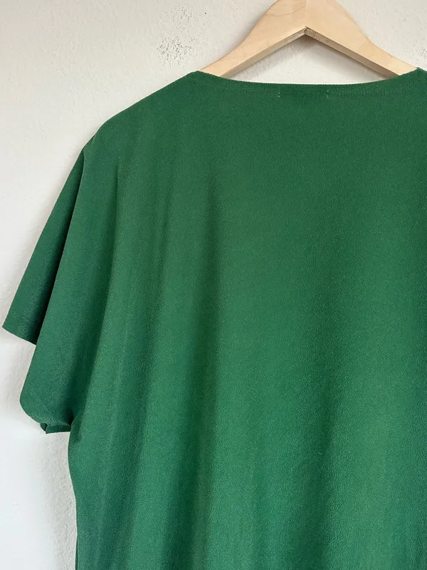 Albion Green Terry Textured Short Sleeve Relaxed Top - Image 8