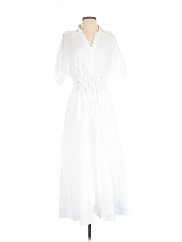 NWT by Anthropologie Somerset Maxi in White Cotton Shirt Edition Dress S - Image 4