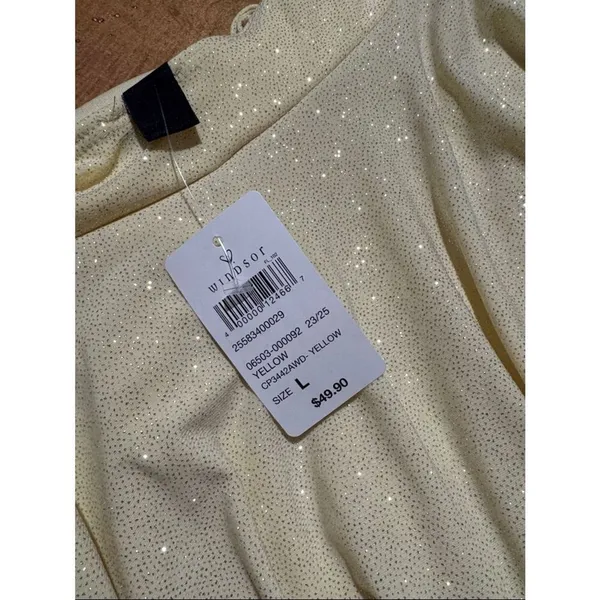 Windsor Shine All Night Glitter Knit A-Line Romper NWT - Image 6