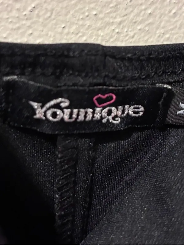 Younique Black High-Low Ruffle Slip Dress- Medium - Image 7