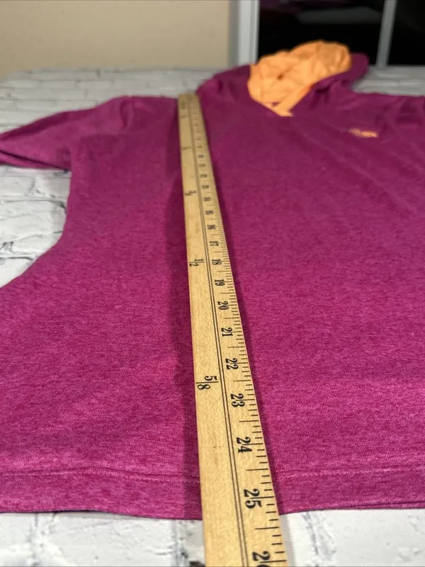 The North Face Lightweight Hoodie Women’s L Flash Dry Long Sleeve Pink Orange - Image 9