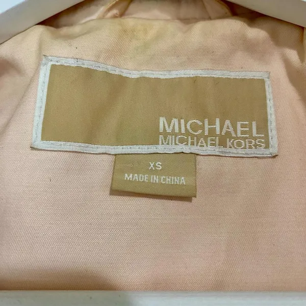 Michael Kors Women's Trench Coat With Buttons Pink Size XS FLAW - Image 4