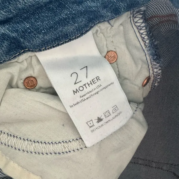 MOTHER Light Blue Skinny Jeans - Image 4