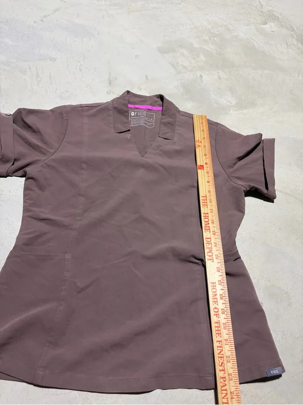 FIGS inala Women's brown Scrub Top 3849 - Image 4