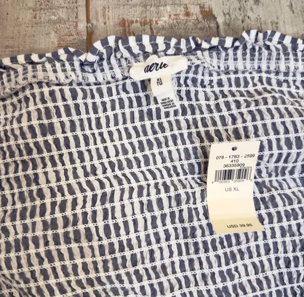 Aerie Ruched Crop Top | Size XL | Long Sleeve | NWT - Image 2