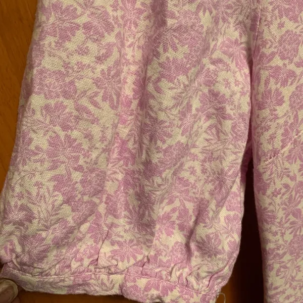 Who What Wear Women's Dress Tie Back NWT Purple Floral Print Linen Sz S - Image 5