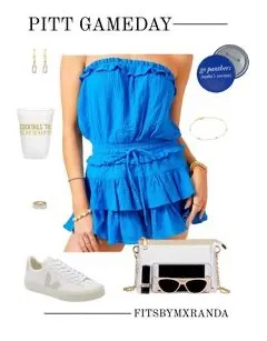 Day and Moon romper Blue Size L - Image 2
