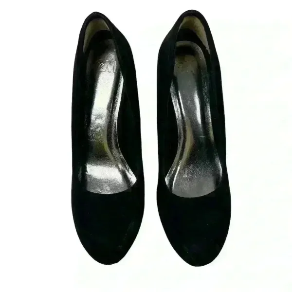 C&M‎ Women's Black Suede Platform Stiletto Heels Size 8.5 Formal - Image 7