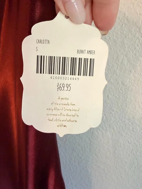 Altar'D State Carlotta dress, midi length satin slip dress, maroon, size S NWT - Image 8