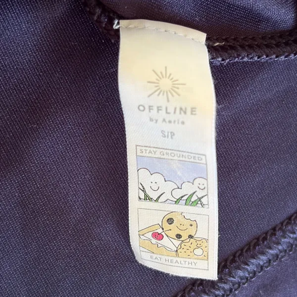 OFFLINE‎ by Aerie Navy Blue V-Neck Long Sleeve Athletic Dress with Pockets Small - Image 7