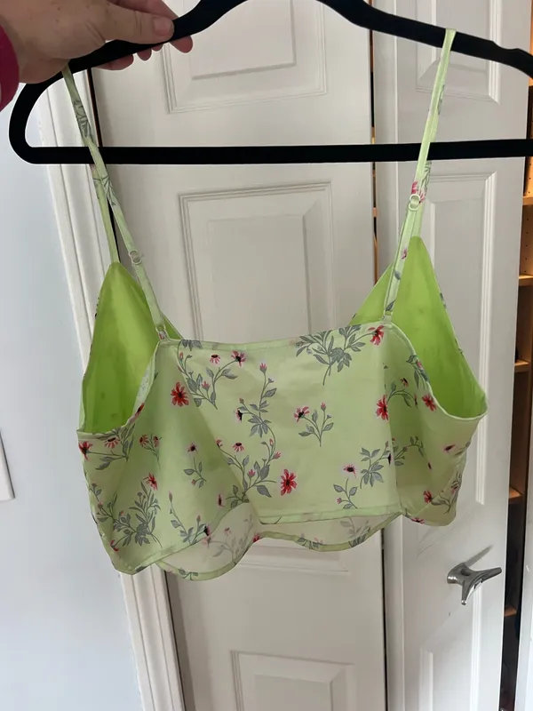 More To Come Satin Revolve Crop Top - Image 2