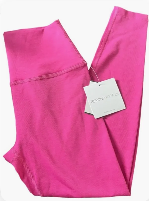 Beyond Yoga Heather Rib High Waisted Midi Legging - Image 5