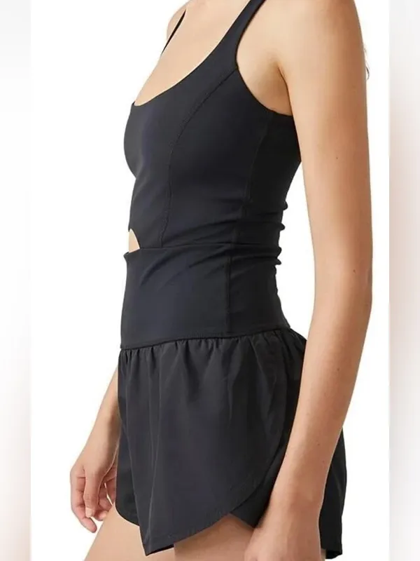 Free People Movement Righteous Women's Black Runsie New size large - Image 3