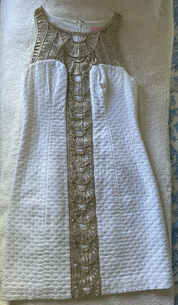 Tana Shift Dress White - Image 2