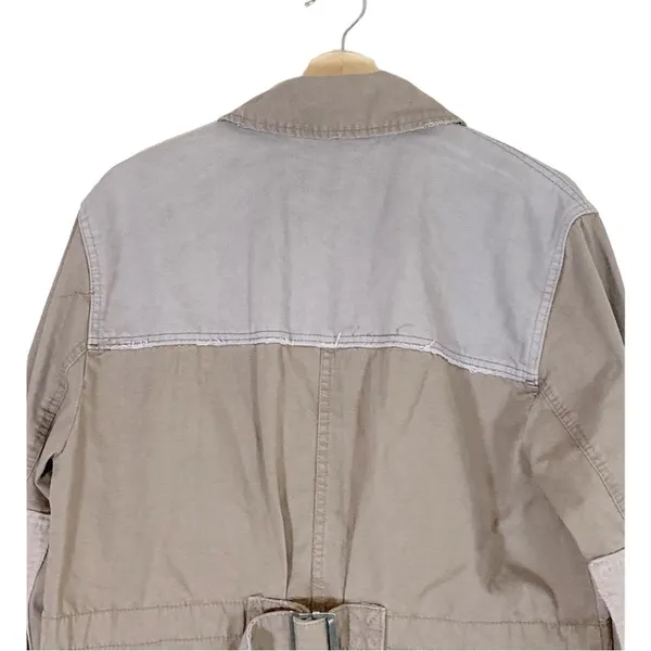Free People We the Free Apollo Distressed Utility Jacket Size Small - Image 7