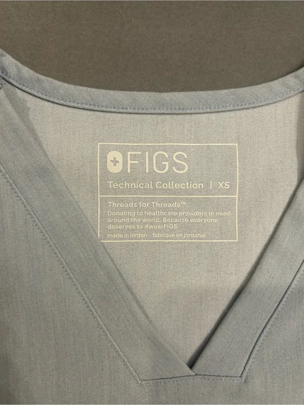 NWOT Figs Casma Scrub Top | Dusty Blue - Image 4