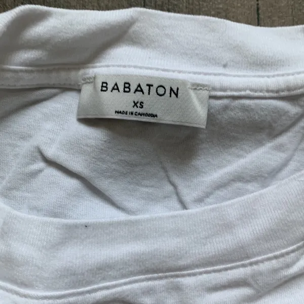 Babaton white top with shoulder pads - Image 2