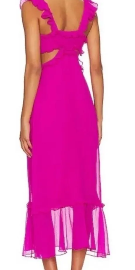 Show me your Mumu amazing condition Pink midi dress - Image 3