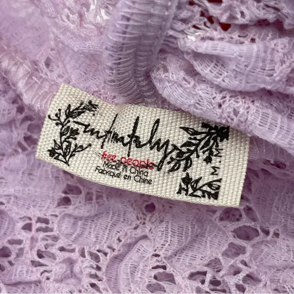 Intimately Free People Lace Lavender Day & Night Bodysuit Shear Stretch Medium - Image 6
