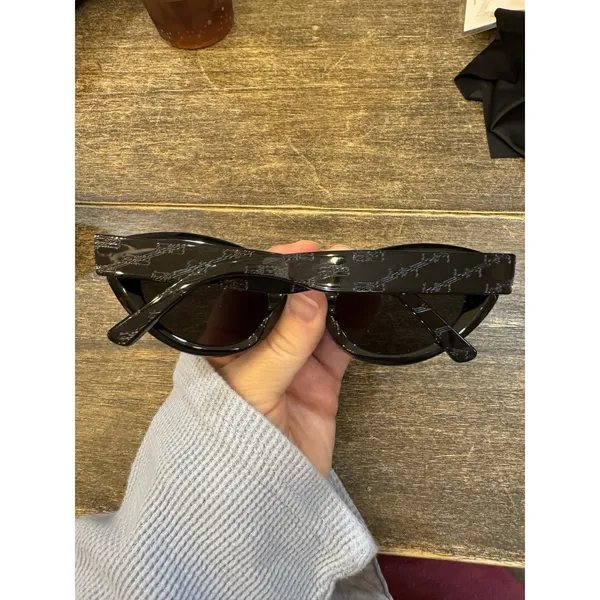 BALENCIAGA BB250S 001 BLACK GREY CAT EYE SUNGLASSES. 52 mm - Image 4