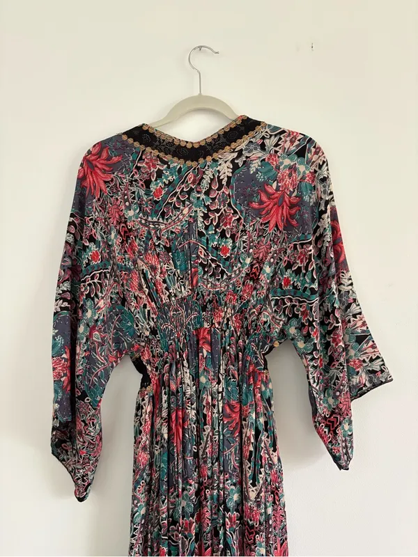 Anthropologie Raga Floral Kimono Maxi Dress Size XS - Image 11