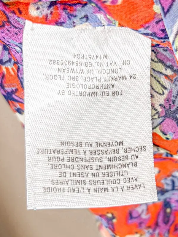 Anthropologie Meadow Rue Floral Colorblock Sleeveless Top, EUC, Medium - Image 13