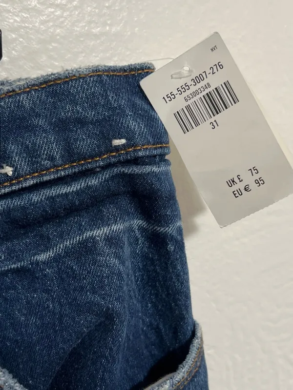 NWT Abercrombie & Fitch Women's The ‘90s Straight Ultra High Rise Size 31/12R - Image 9