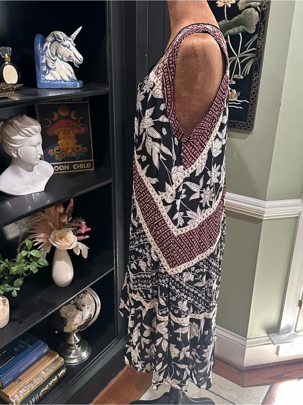 Anthropologie Floreat Embroidered Grasslands Midi Dress – Floral – Size Small - Image 6