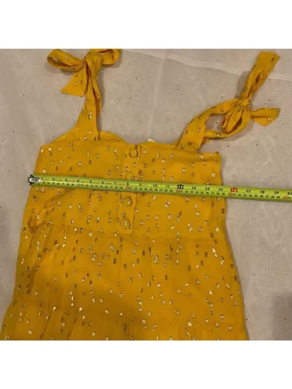 SALE NWT SÉZANE ANNIE MAXI DRESS Golden yellow SZ4 silk BUST 30IN run small - Image 6