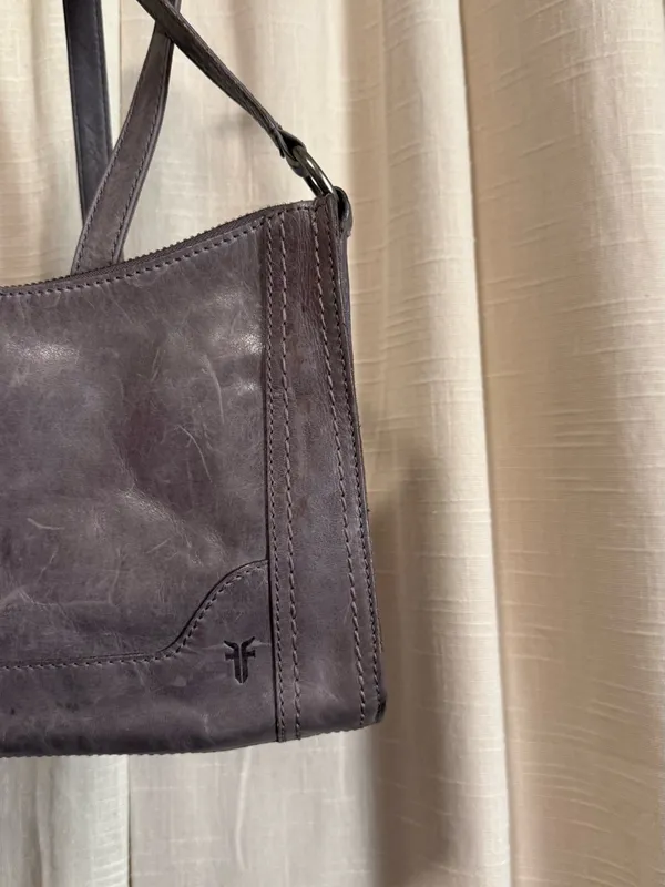 Frye Leather cross body Shoulder Bag in Dark Gray - Image 3
