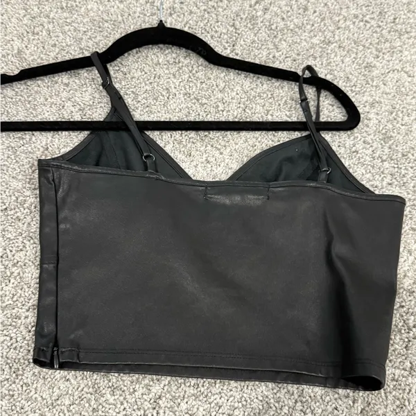 Leather top Black Size XS - Image 4