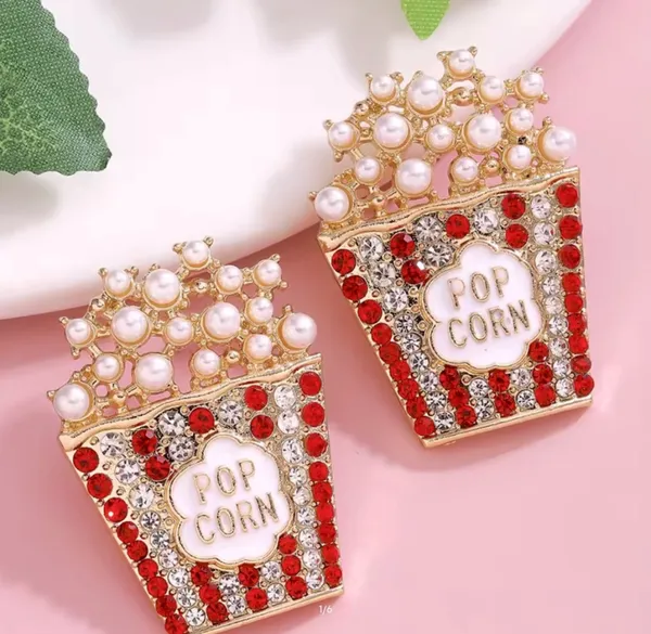 Movie Popcorn Earrings - Image 2