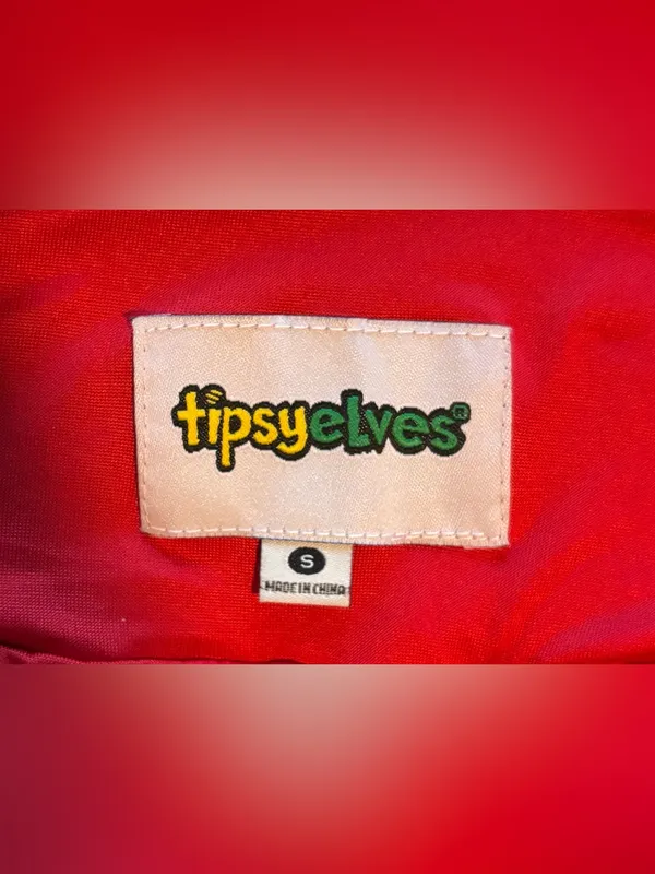NWT Tipsy Elves High Waisted Red Sequin Pants Fully Lined Christmas - Image 4