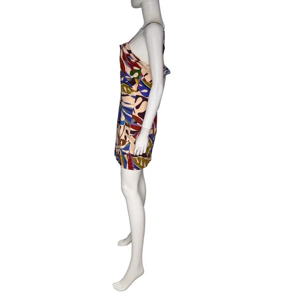 Avec Les Filles Women's Printed Square-Neck Bodycon Mini Dress Floral Sz 12 - Image 4