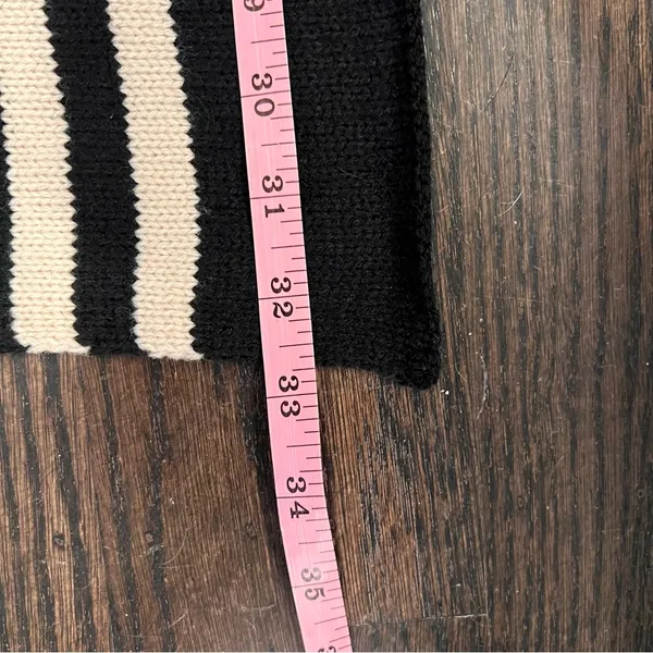 Jack + Lucy Black and Cream Striped Scarf Oversized NWT - Image 5