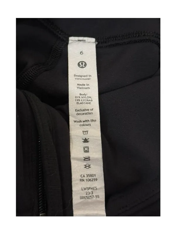 Lululemon ✵ Align High Rise Zip Front Nulu Cropped Pant 25" ✵ Black ✵ 6 W5FMES - Image 13