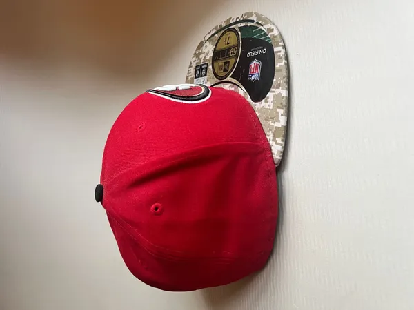 New Era 59Fifty San Francisco 49ers Fitted Hat Red Camo Brim Sz 7 1/8 NWT - Image 4