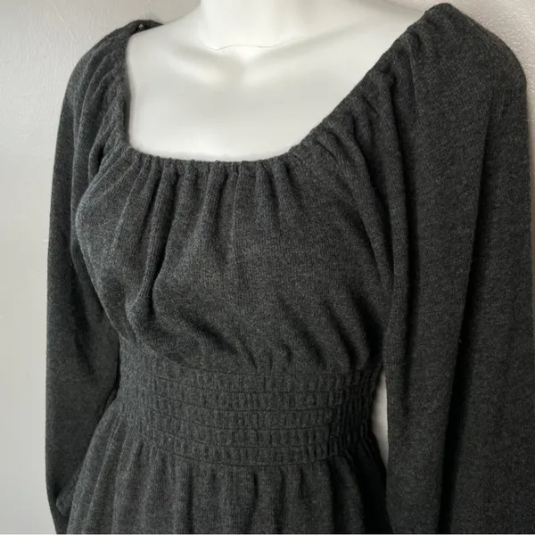 MADEWELL Smocked Peasant Top Womens Size Regency Milkmaid Cottagecore Whimsical - Image 4