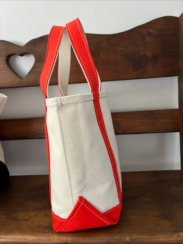 LL Bean boat and tote small Orange - Image 8