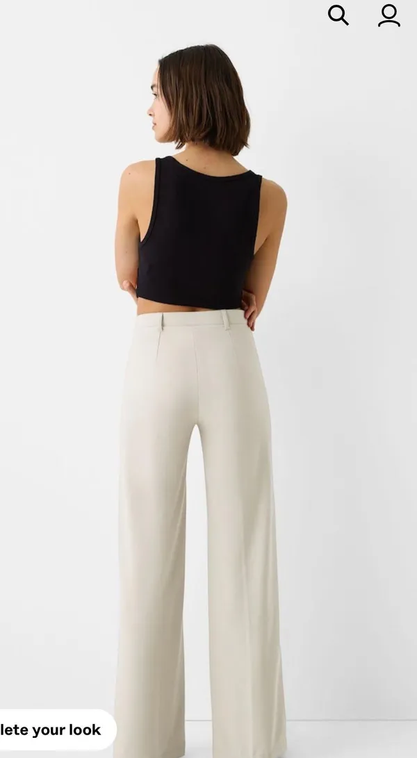 Bershka Wide-leg Tailoring Pants - Image 2